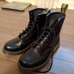 Black Dr. Marten's Leather Boots
